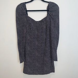 Black and white polka dot dress